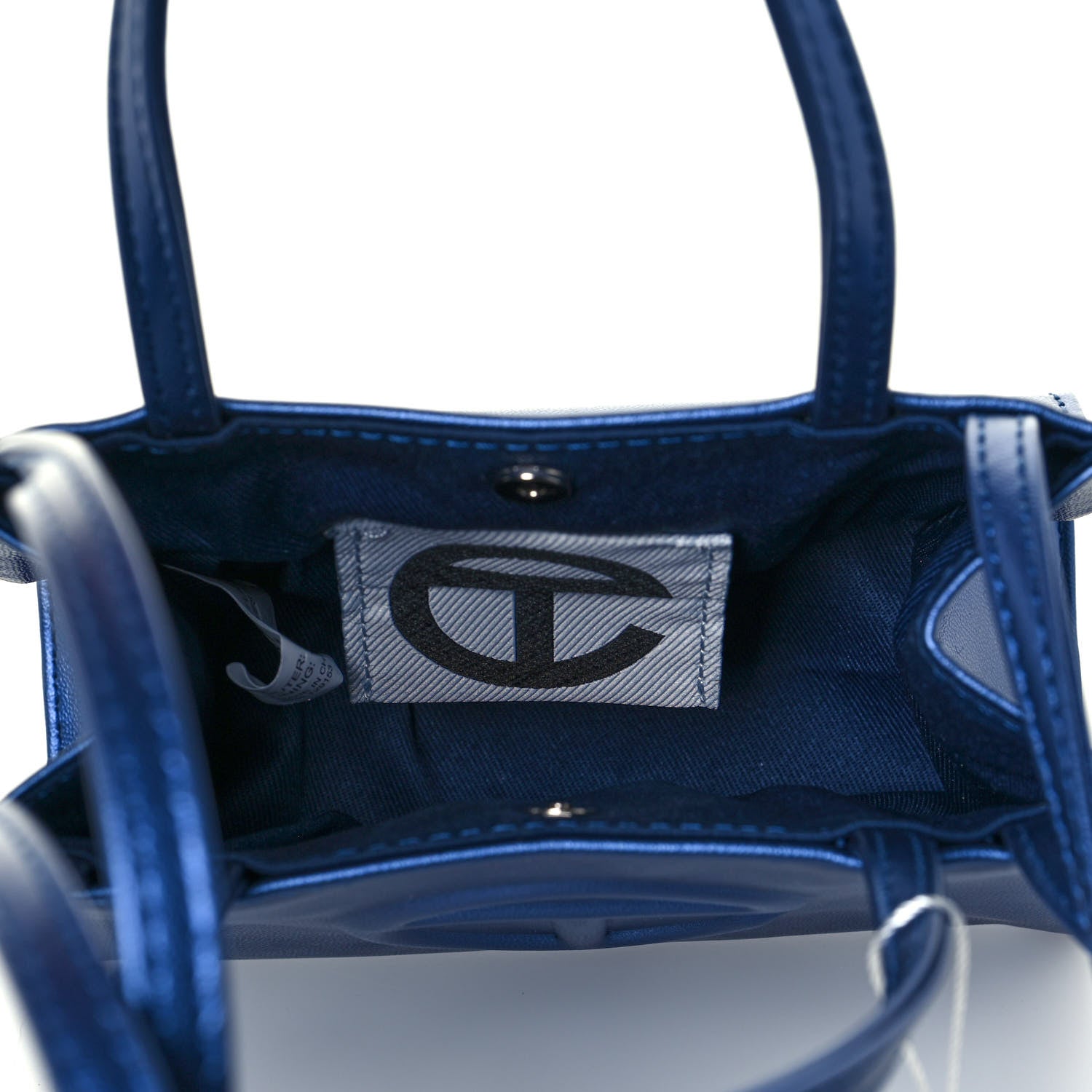 Telfar Vegan Leather Small Shopping Bag Cobalt 5 of 11