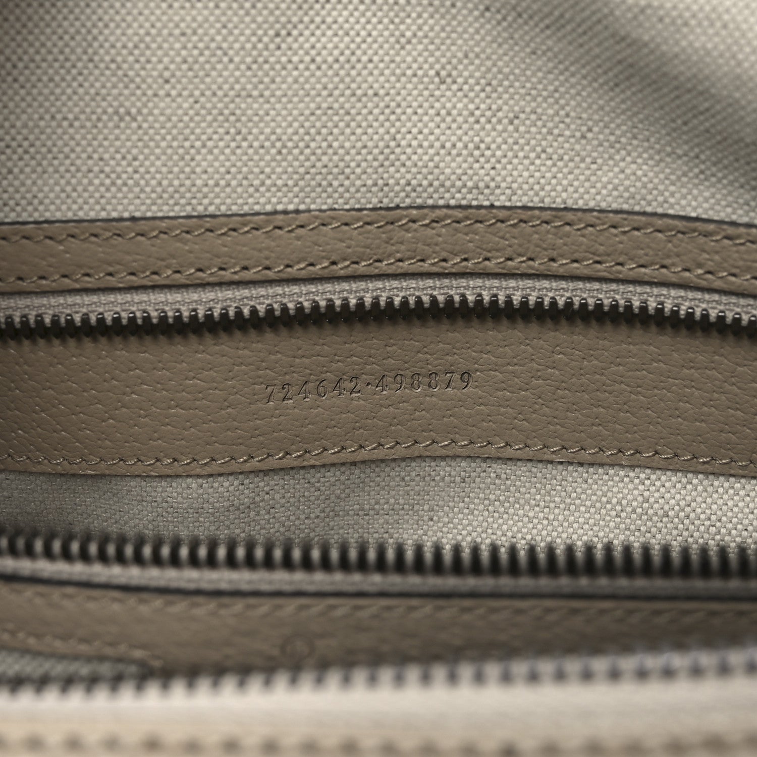 Gucci GG Supreme Monogram Textured Dollar Calfskin Web Medium Savoy Duffle Bag Beige Mystic White Oatmeal 6 of 9