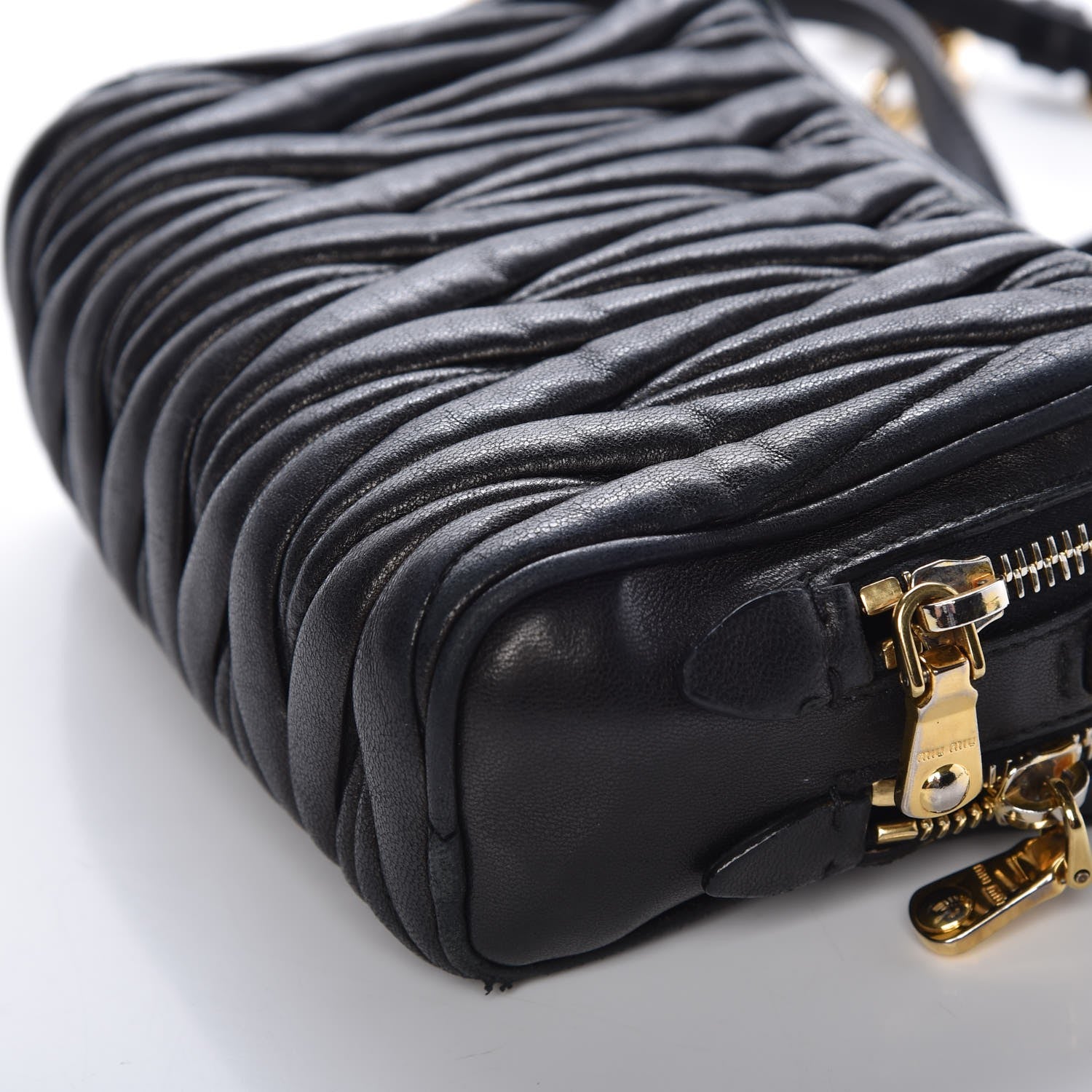 Miu Miu Nappa Matelasse Chain Crossbody Black 14 of 16