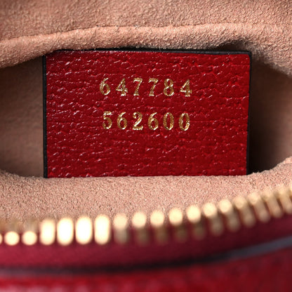 Gucci X DORAEMON Mini Vintage GG Supreme Monogram Camera Bag Beige Cherry Red 7 of 14