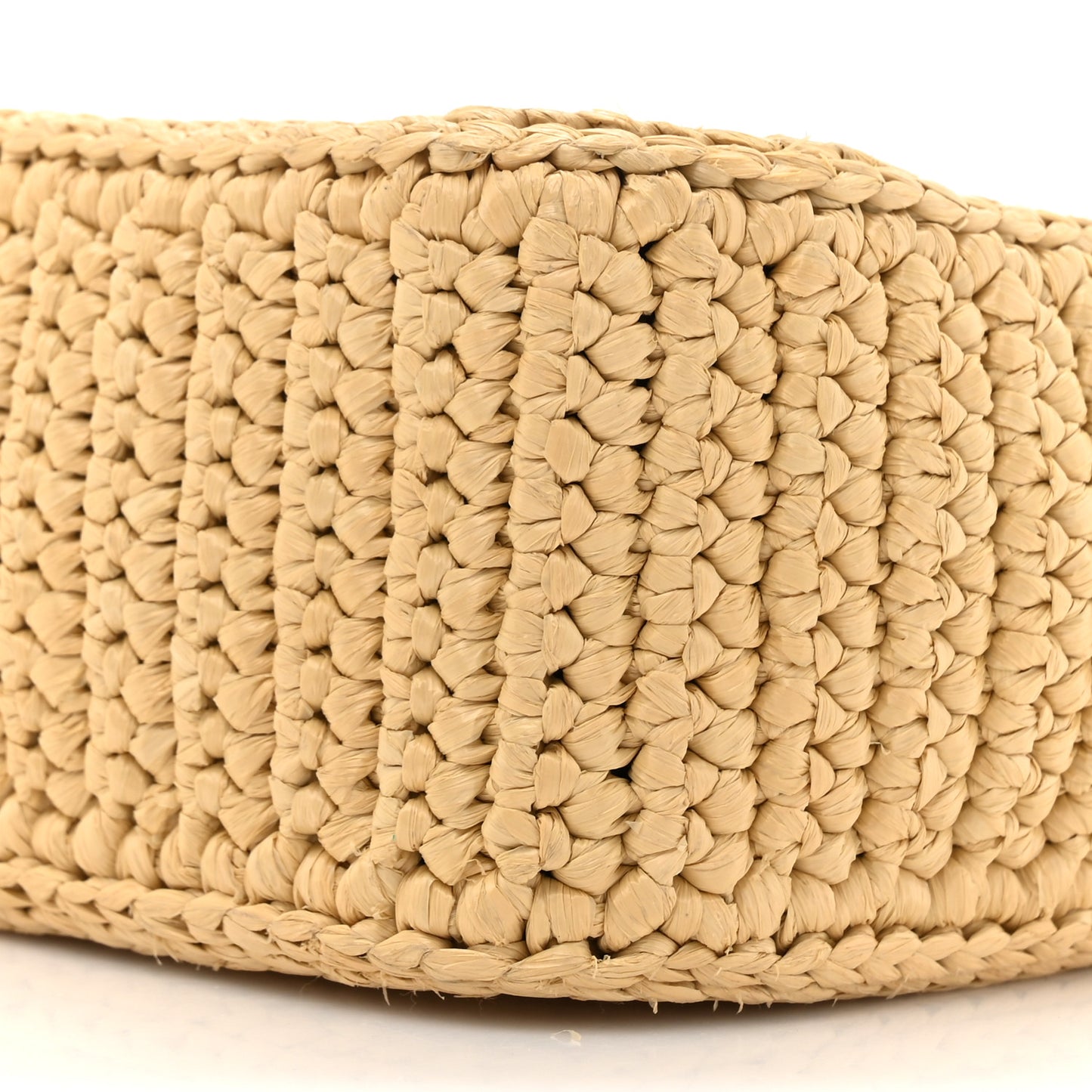 Yarn Raffia Effect Crochet Re-Edition 2005 Shoulder Bag Naturale