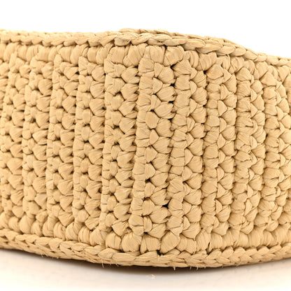 Prada Yarn Raffia Effect Crochet Re-Edition 2005 Shoulder Bag Naturale 8 of 10