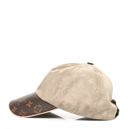Louis Vuitton Polyester Silk Monogram LV Get Ready Cap L Beige 4 of 9