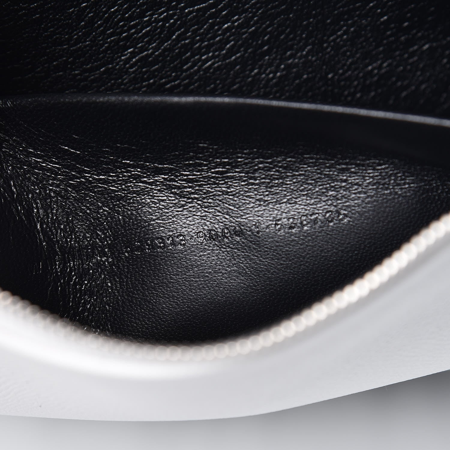 Balenciaga Signature Grained Calfskin Large Ville Zip Pouch White 7 of 11