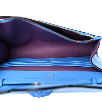 Versace Vitello Medusa Clutch Bag Blue 5 of 10
