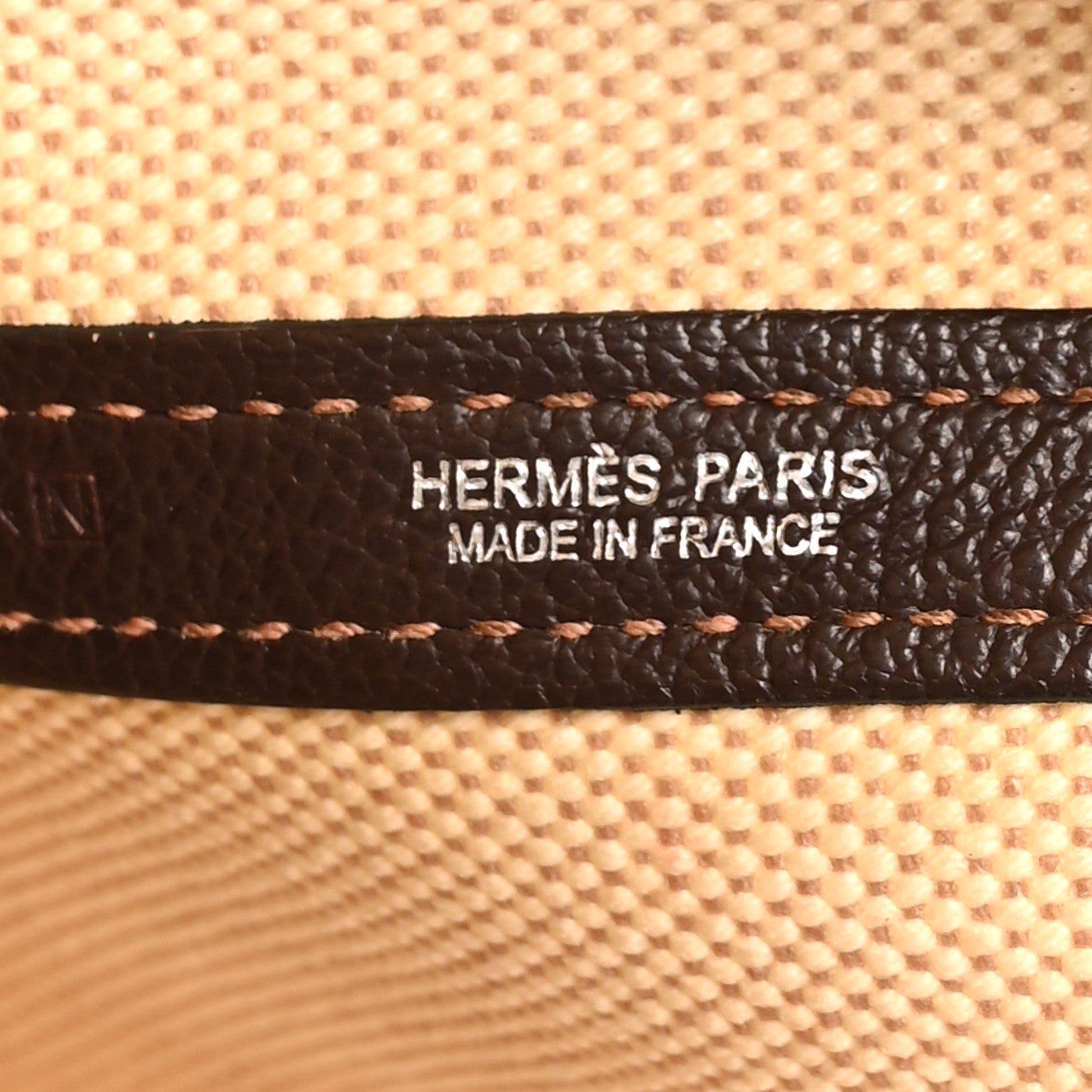 Hermes Toile Buffle Gala Garden Party Tote 36 MM Marron Fonce 6 of 11