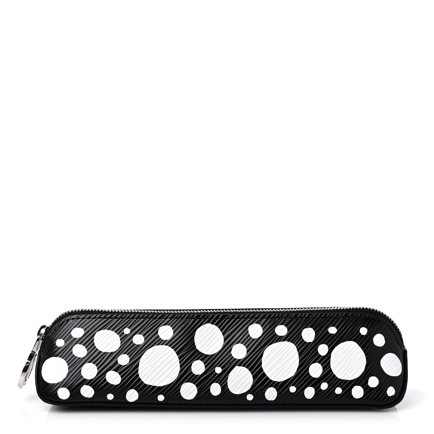 X YK Epi Infinity Dots Elizabeth Pencil Pouch Black White