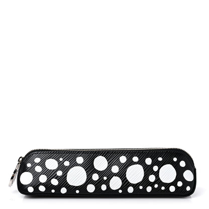 Louis Vuitton X YK Epi Infinity Dots Elizabeth Pencil Pouch Black White 1 of 9
