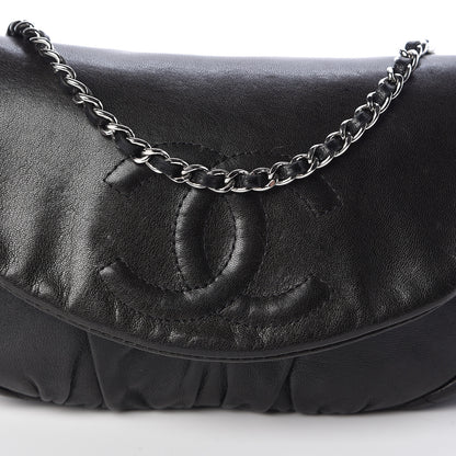 Chanel Lambskin Half Moon Wallet On Chain WOC Black 9 of 12