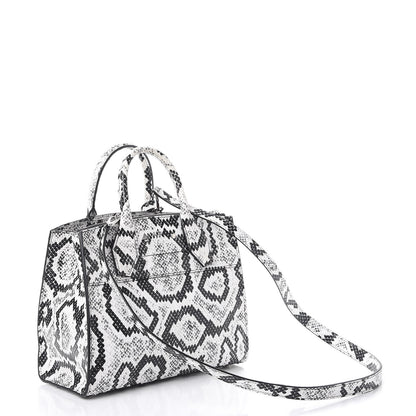 Louis Vuitton Python City Steamer PM Black White 4 of 11