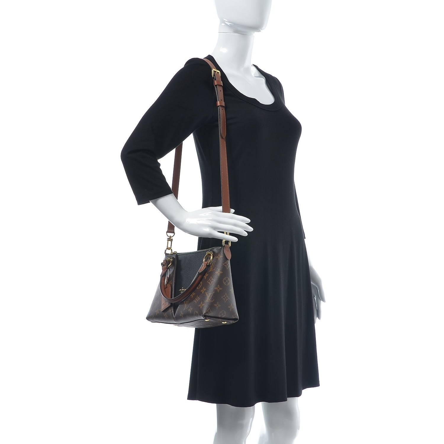 Louis Vuitton Monogram V Tote BB Black 2 of 9