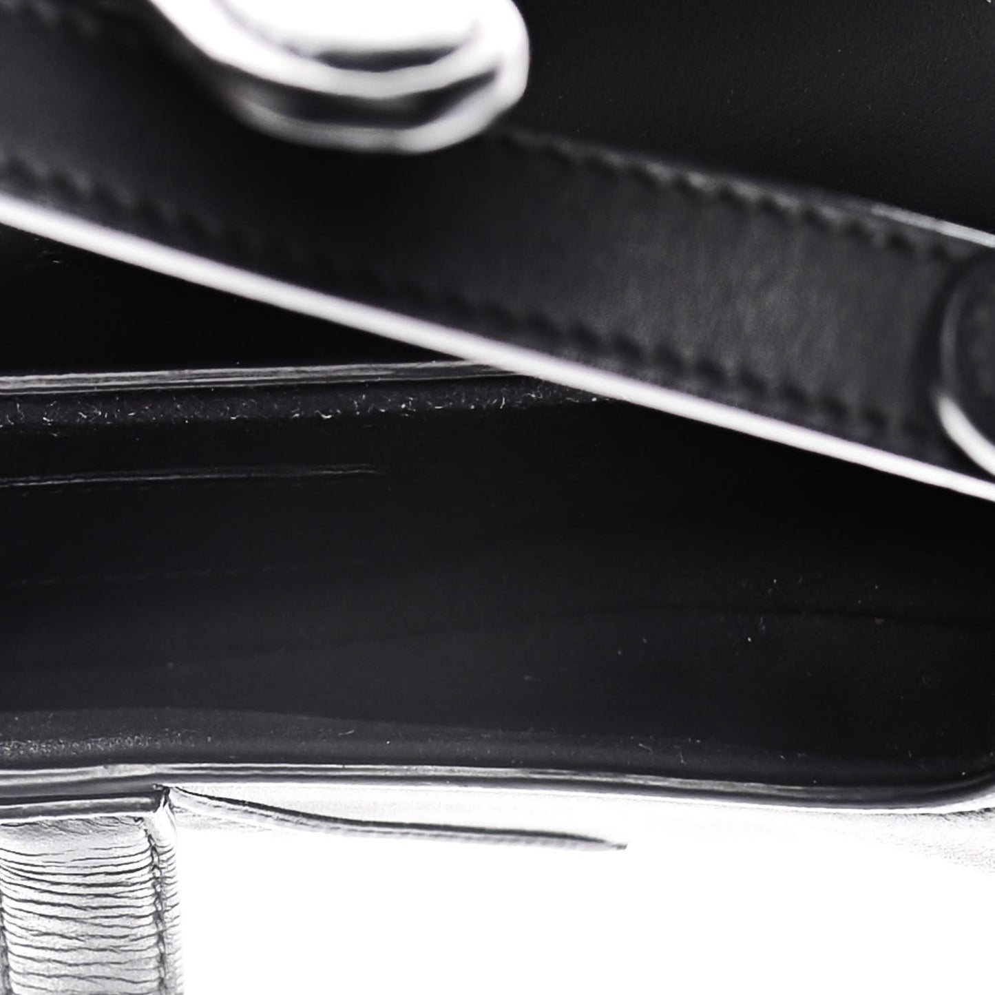 Ultra Matte Calfskin Mini Saddle Bag Black