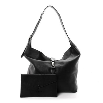 Gucci Amour Grane Calfskin Medium Jackie 1961 Crossbody Bag Black 3 of 12
