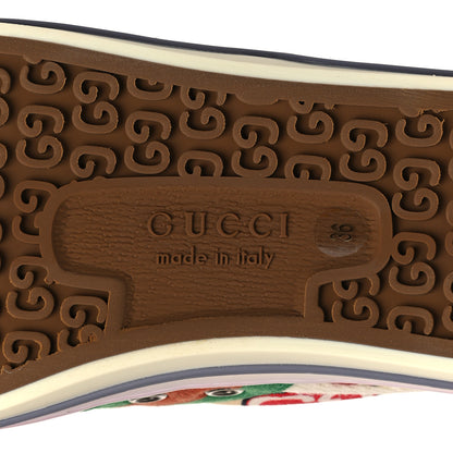 Gucci Canvas Web GG Apple Womens 1977 Tennis Sneakers 36 Ivory Red Mystic White New Shamarock 6 of 7