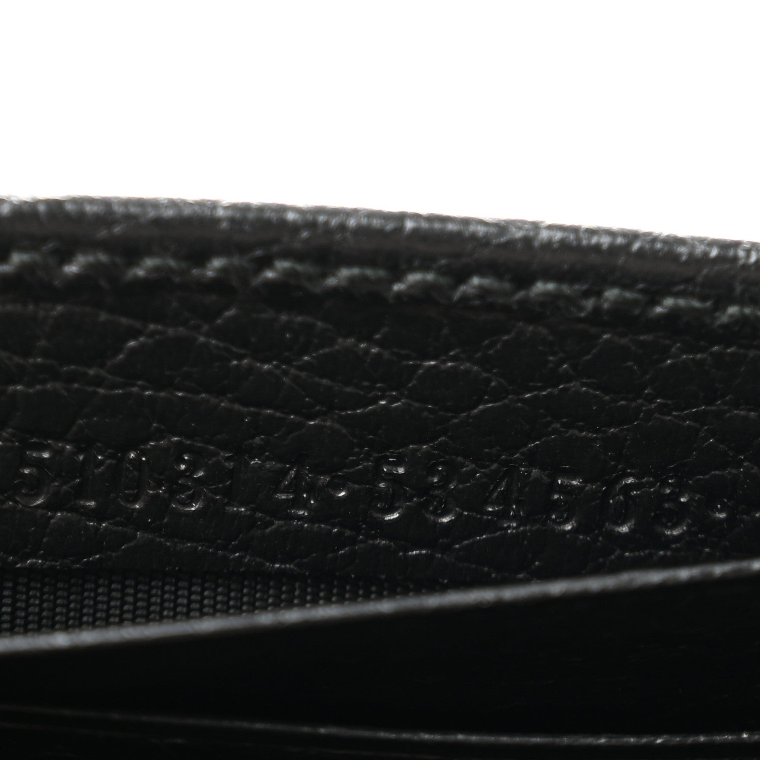 Gucci Dollar Calfskin Interlocking G Chain Wallet Black 6 of 11