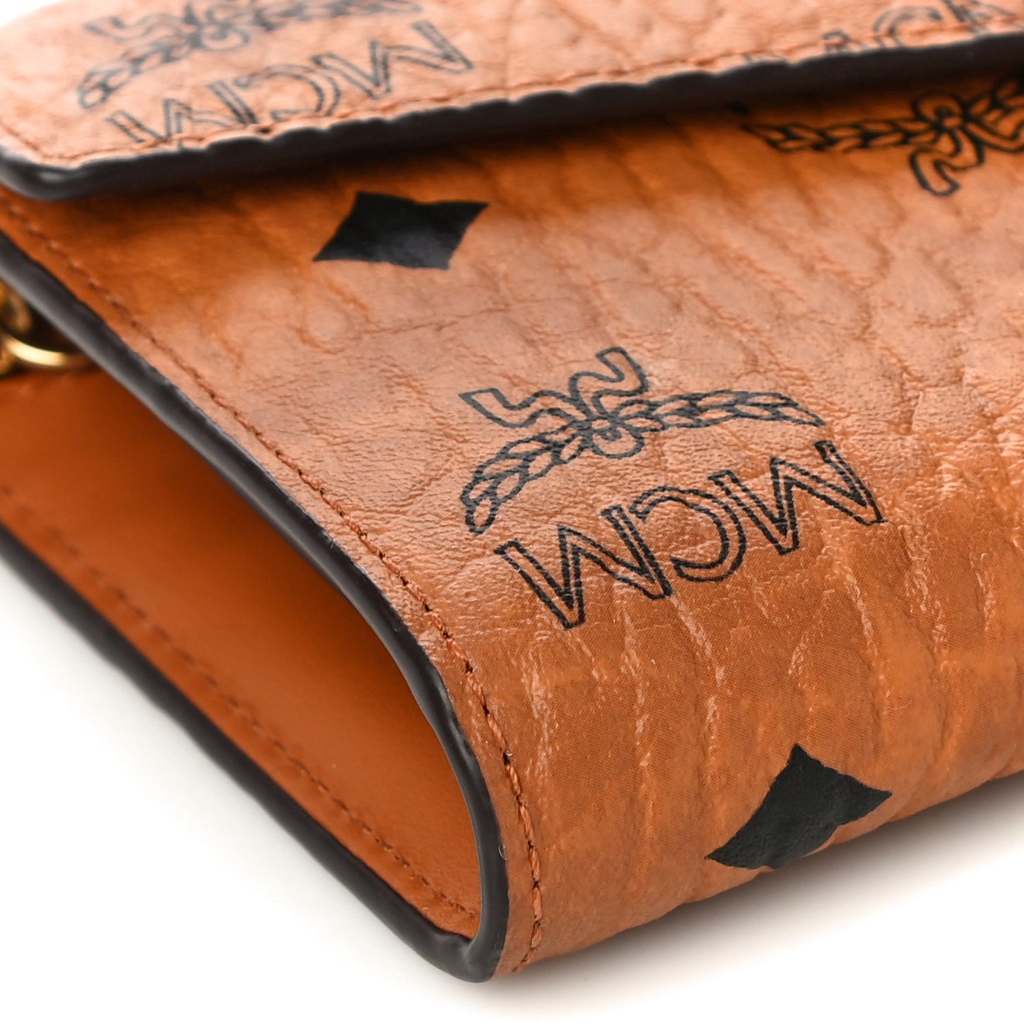 Visetos Large Patricia Wallet On Chain Cognac