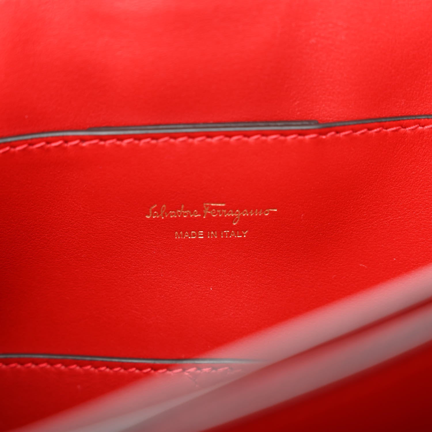 Salvatore Ferragamo Calfskin Medium Margot Top Handle Satchel Lipstick 6 of 13