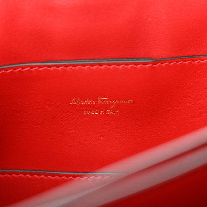 Salvatore Ferragamo Calfskin Medium Margot Top Handle Satchel Lipstick 6 of 13