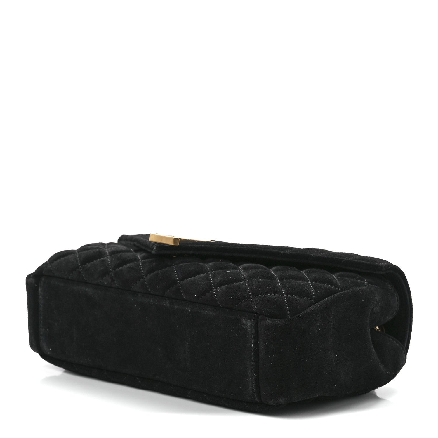 Saint Laurent Suede Tri-Quilt Monogram Medium College Bag Black 8 of 10