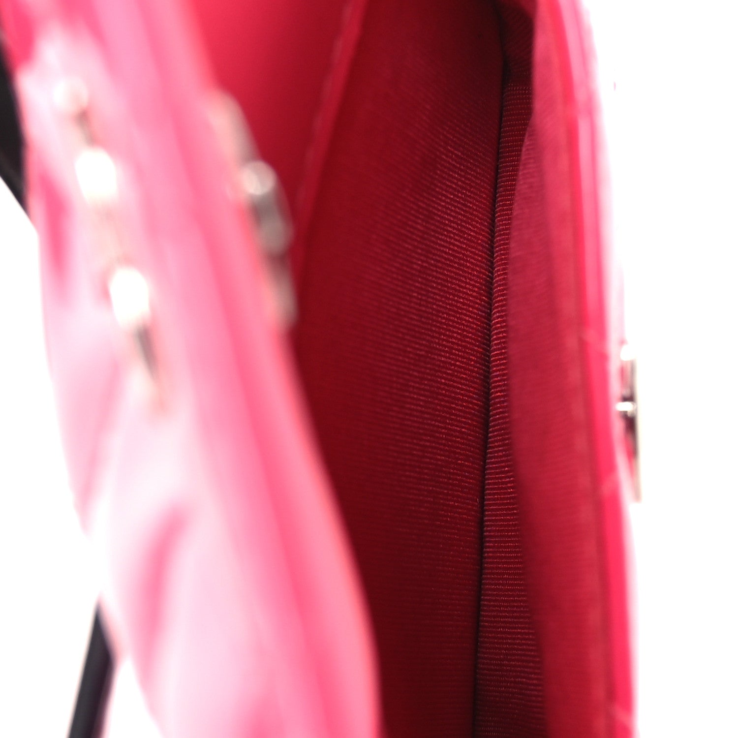 Chanel Patent Quilted Belt In Love Double Mini Flap Waist Bag Black Pink 5 of 16
