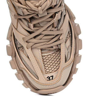 Balenciaga Mesh Rubber Uni-Matte Full Color Womens Track Sneakers 37 Full Beige 14 of 17