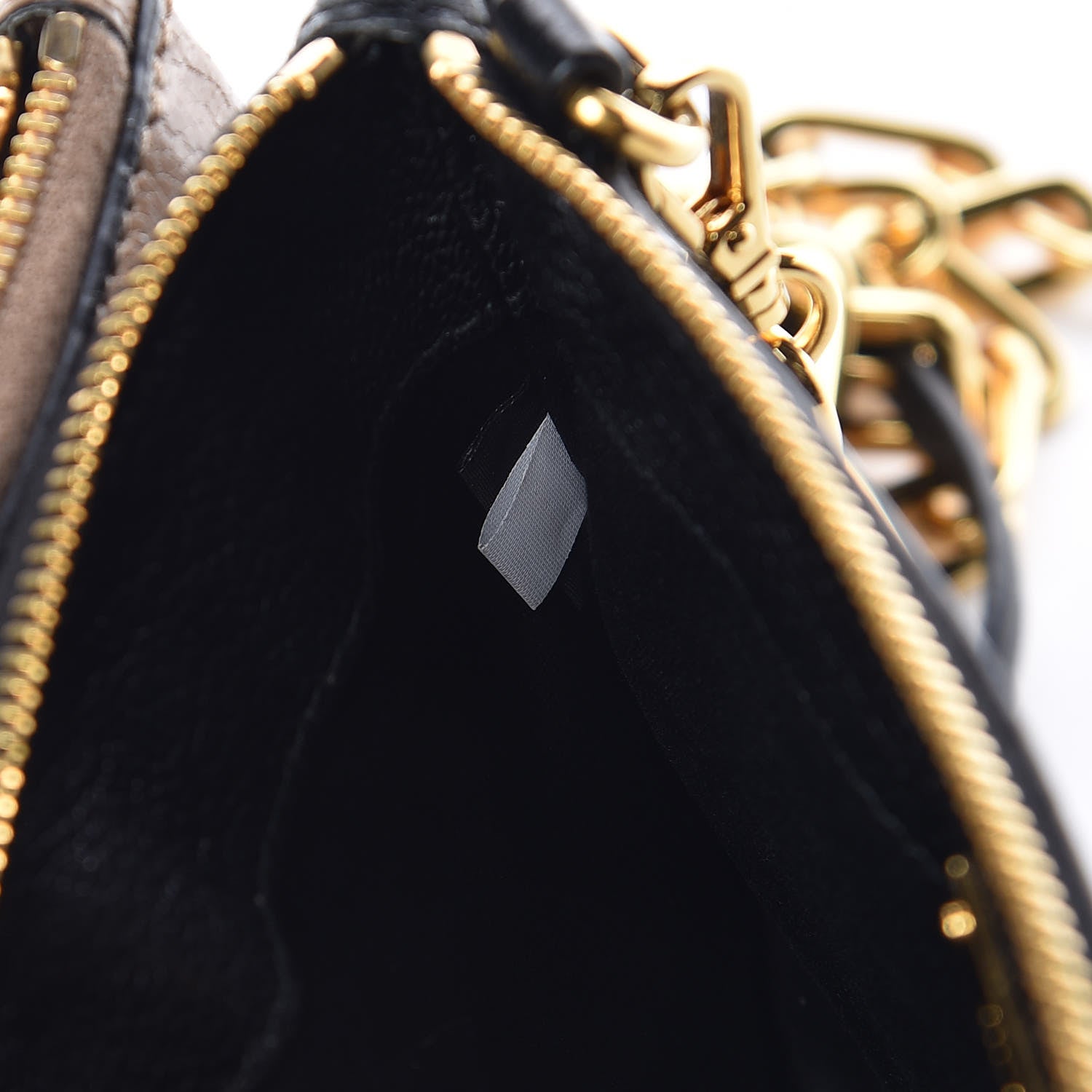 Miu Miu Goatskin Madras Bi-Color Crossbody Bag Cammeo Black 8 of 10