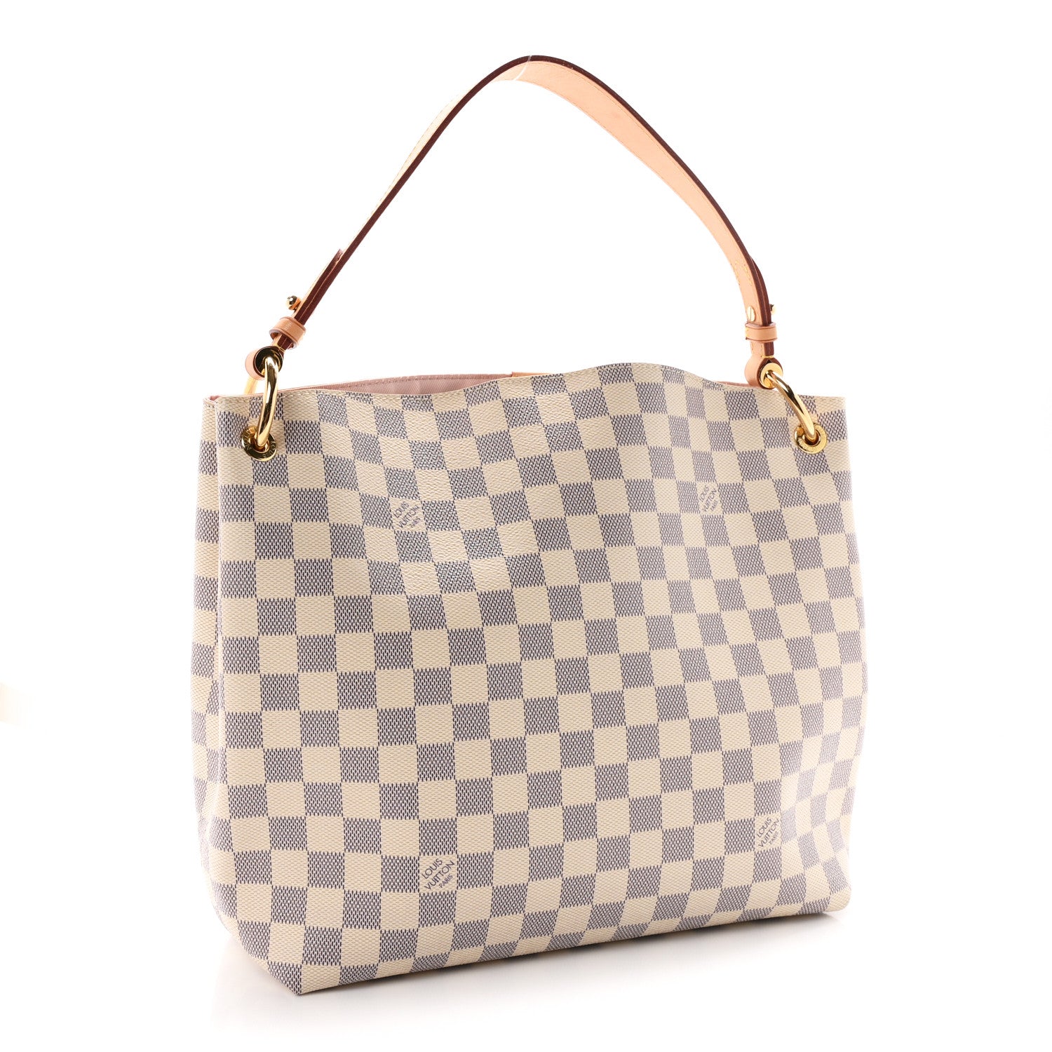 Louis Vuitton Damier Azur Graceful PM Rose Ballerine 3 of 11