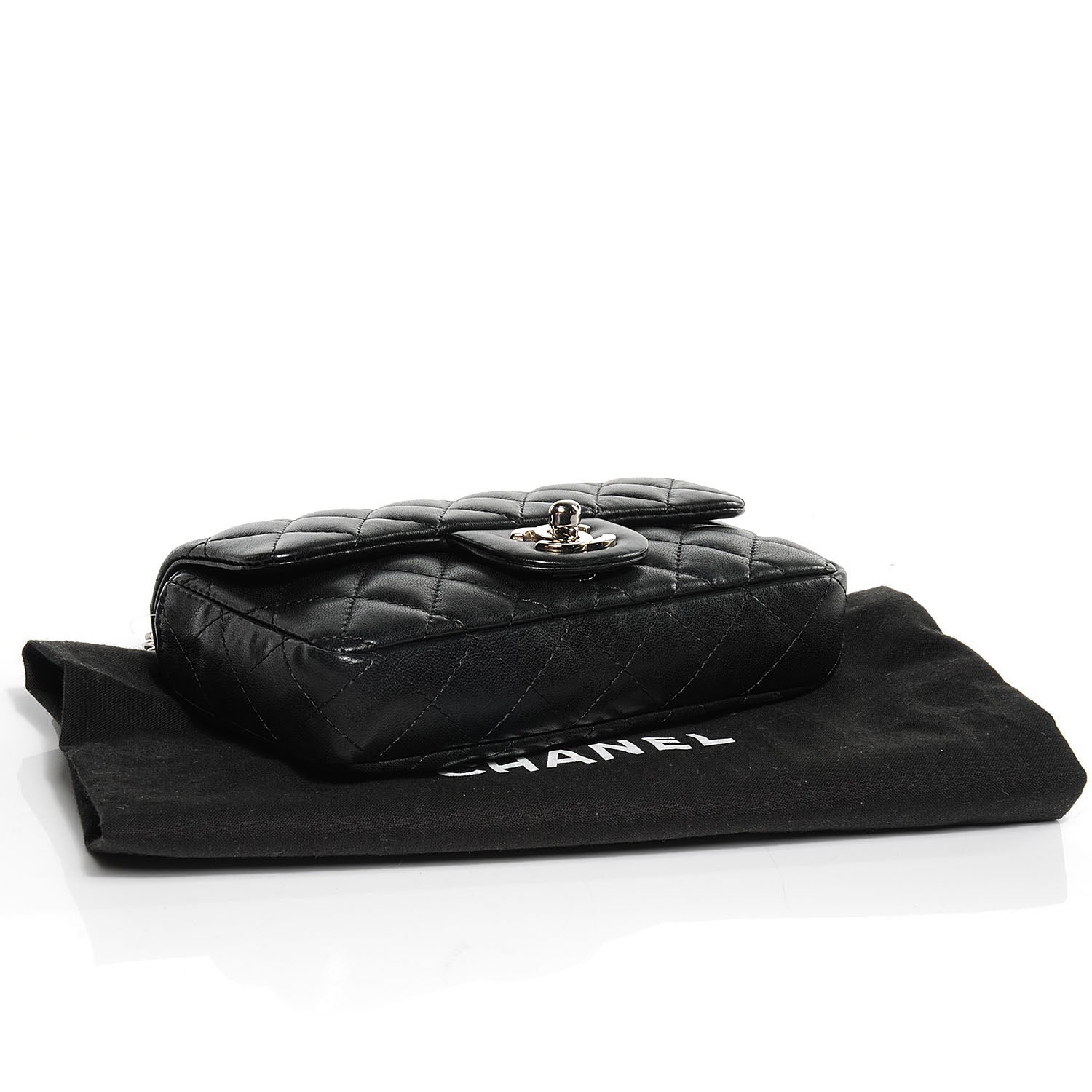 Chanel Lambskin Quilted Mini Flap Black 4 of 7