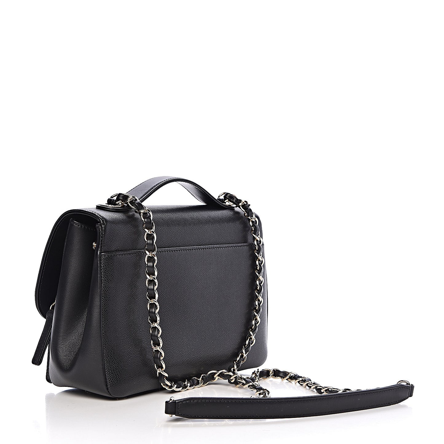 Caviar Quilted Medium Business Affinity Flap Black
