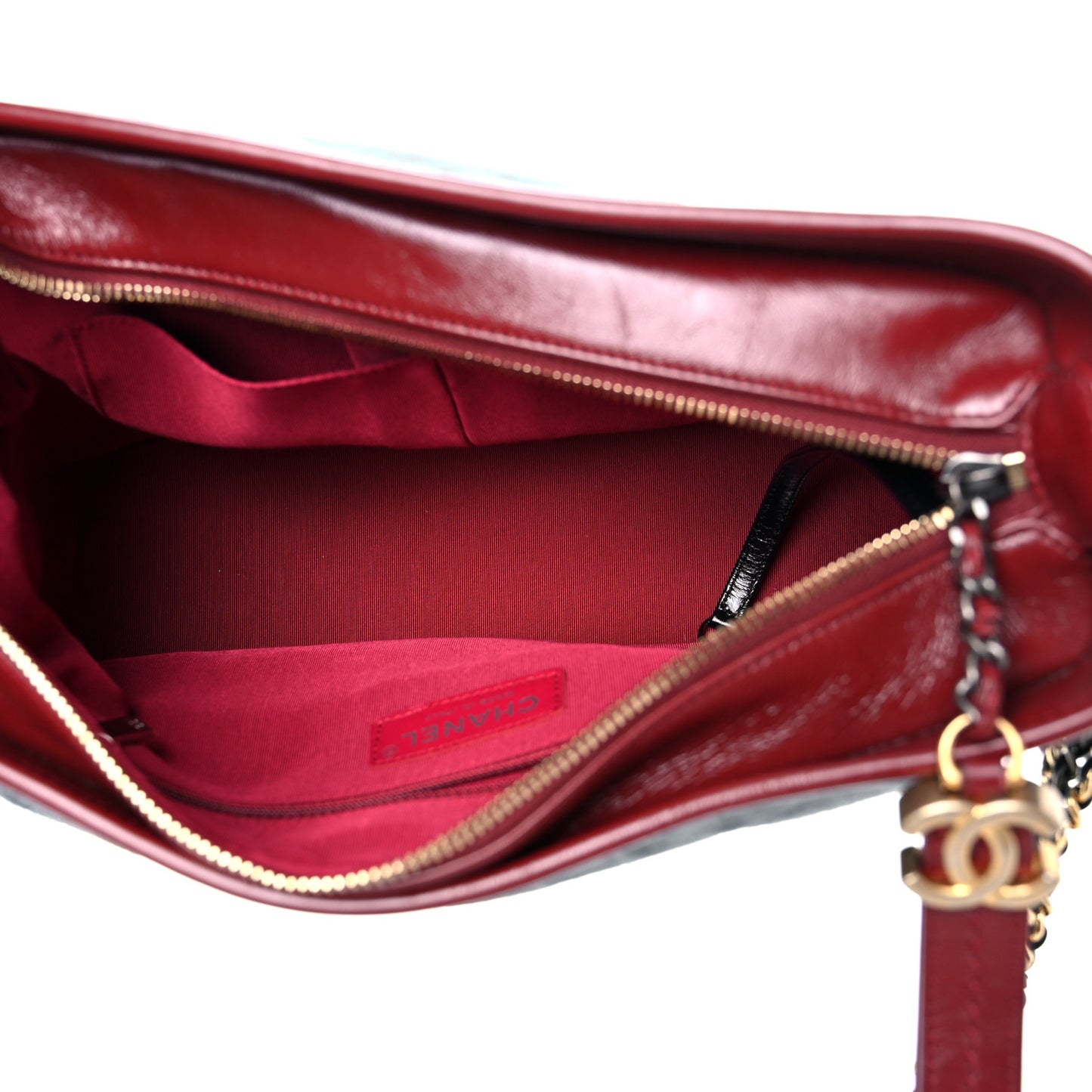 Suede Calfskin Quilted Medium Gabrielle Hobo Blue
