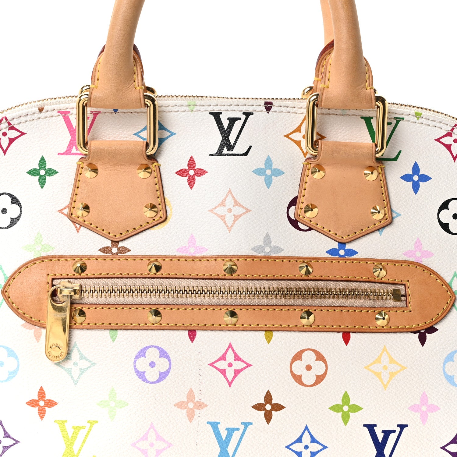 Louis Vuitton Monogram Multicolor Alma White 7 of 9