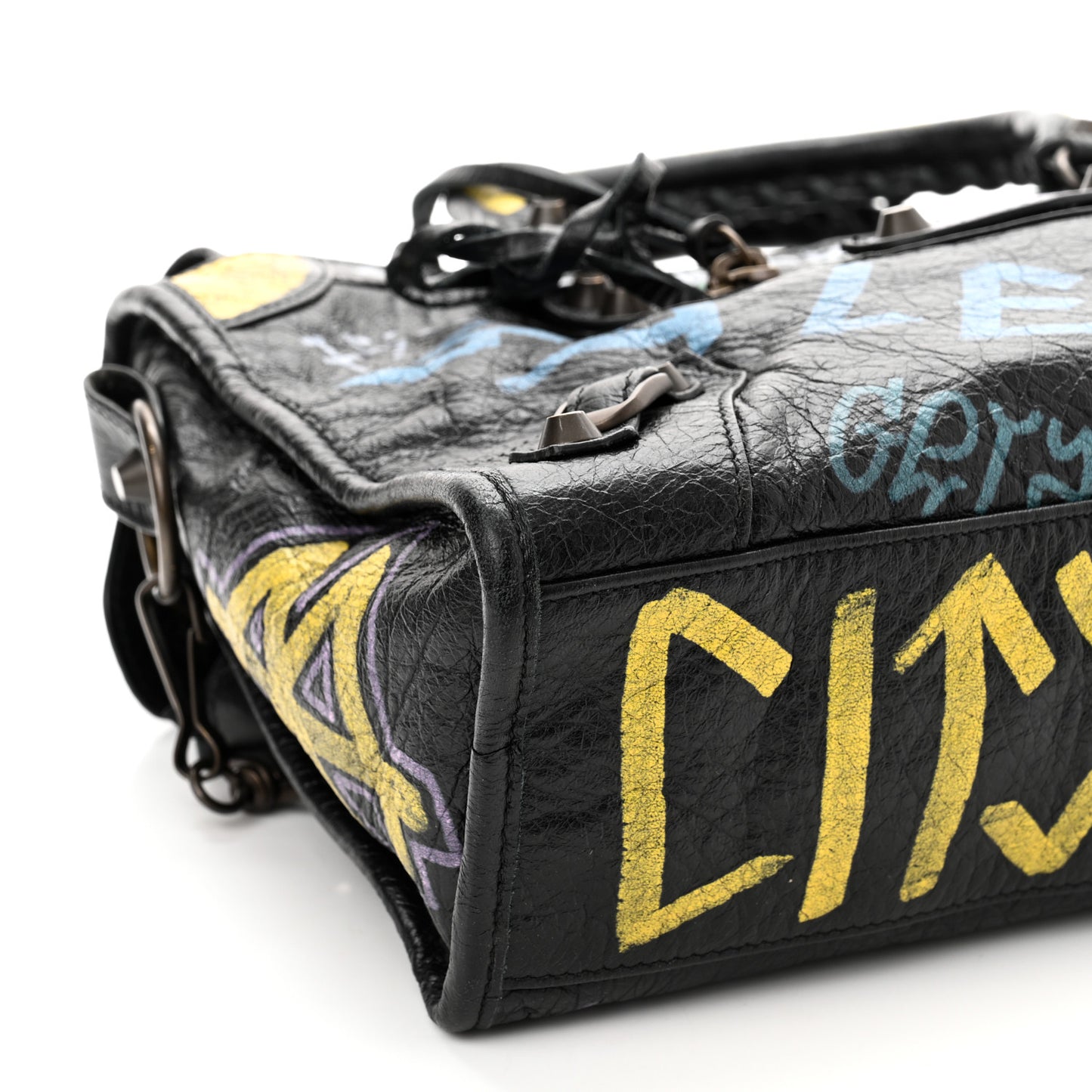 Agneau Graffiti All Over Classic Hardware S City Black Multicolor
