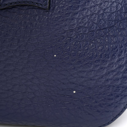 Burberry Heritage Grain Small Orchard Bowling Bag Navy Blue 12 of 13