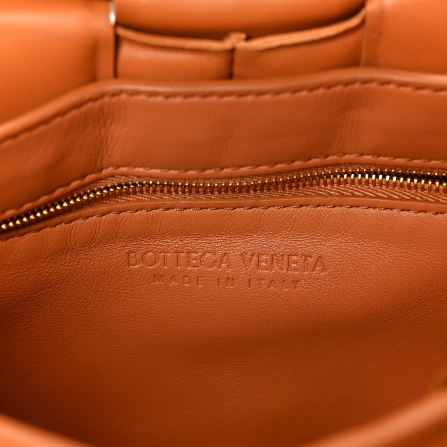 Lambskin Maxi Intreccio Padded Chain Cassette Crossbody Bag Caramel