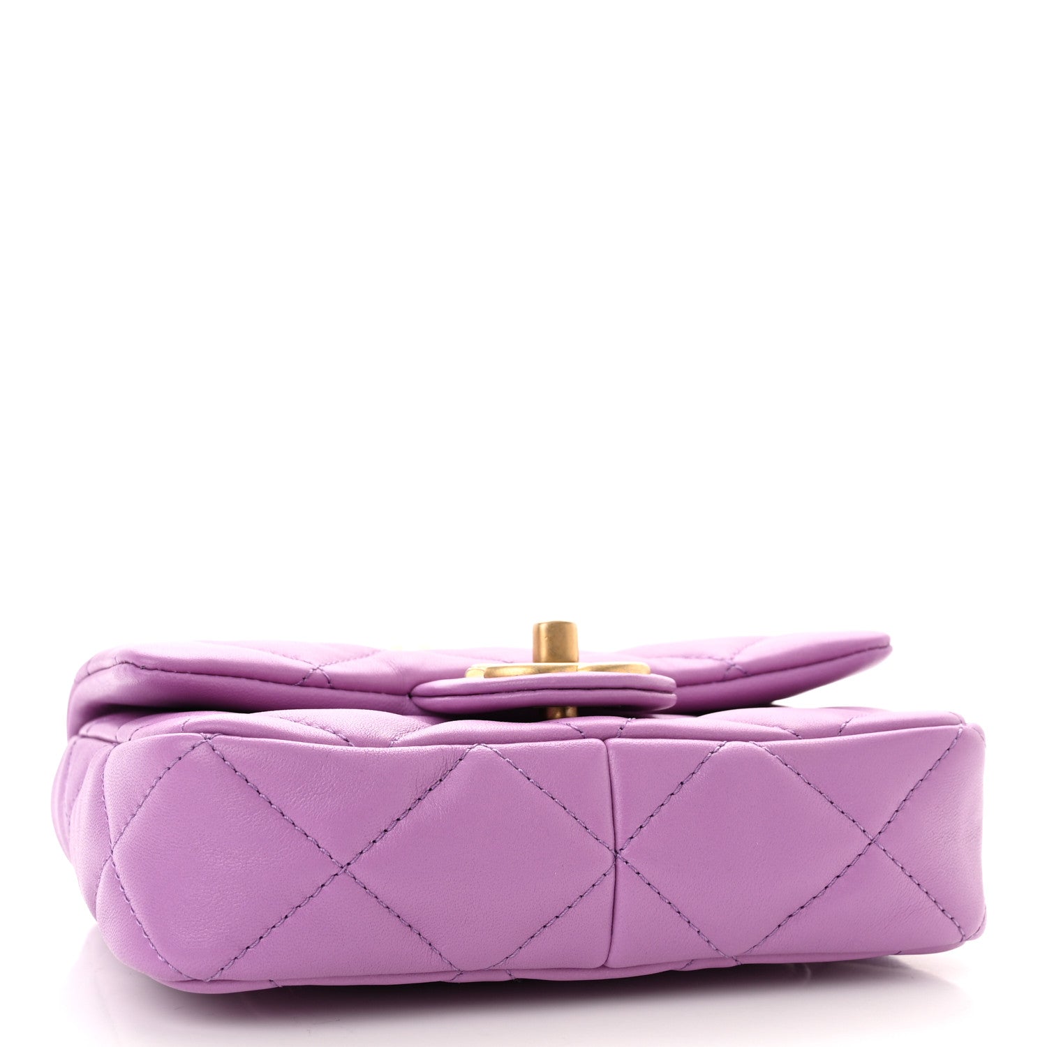 Chanel Lambskin Quilted Mini Funky Town Flap Purple 4 of 11