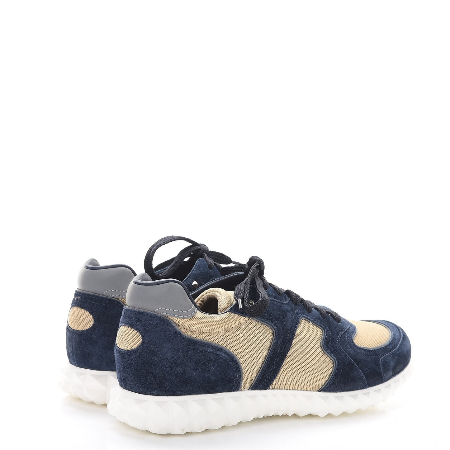 Nylon Suede Mens Soul AM Low Top Sneakers 40 Navy