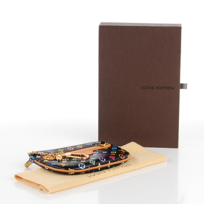 Louis Vuitton Monogram Multicolor Pochette Plate MM Black 4 of 8
