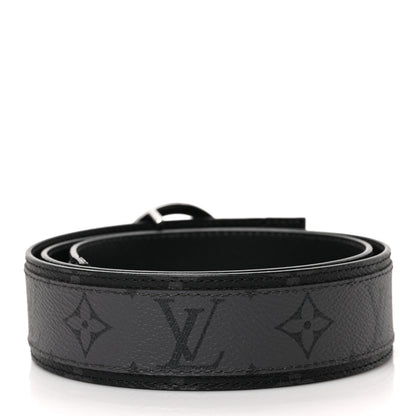 Louis Vuitton Calfskin Monogram Eclipse 40 mm LV Circle Belt 85 34 2 of 4