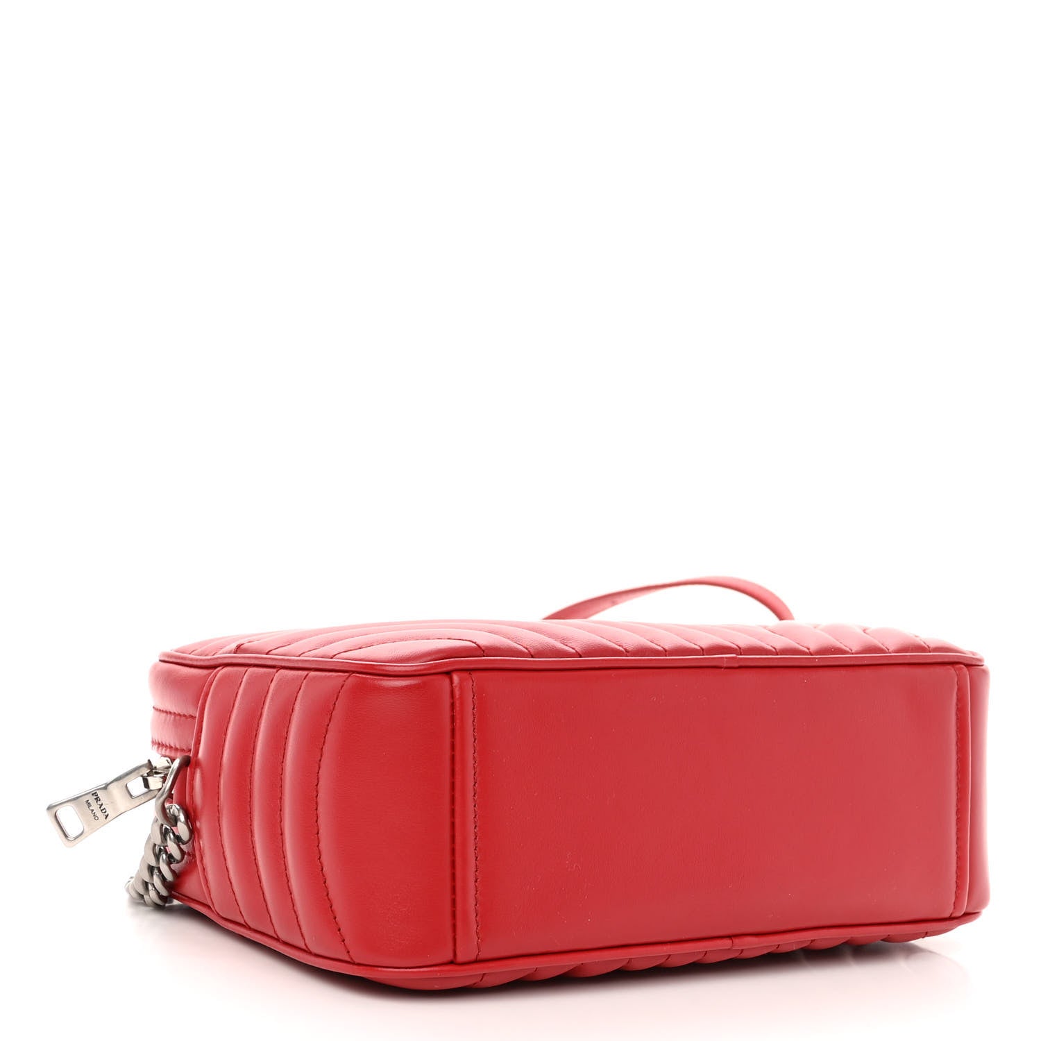 Prada Soft Calfskin Diagramme Camera Bag Rosso 4 of 9