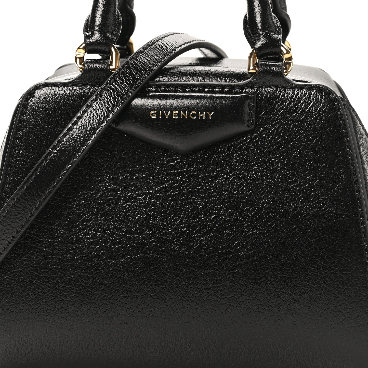 Givenchy Tumbled Buffalo Nano Antigona Cube Bag Black 7 of 10