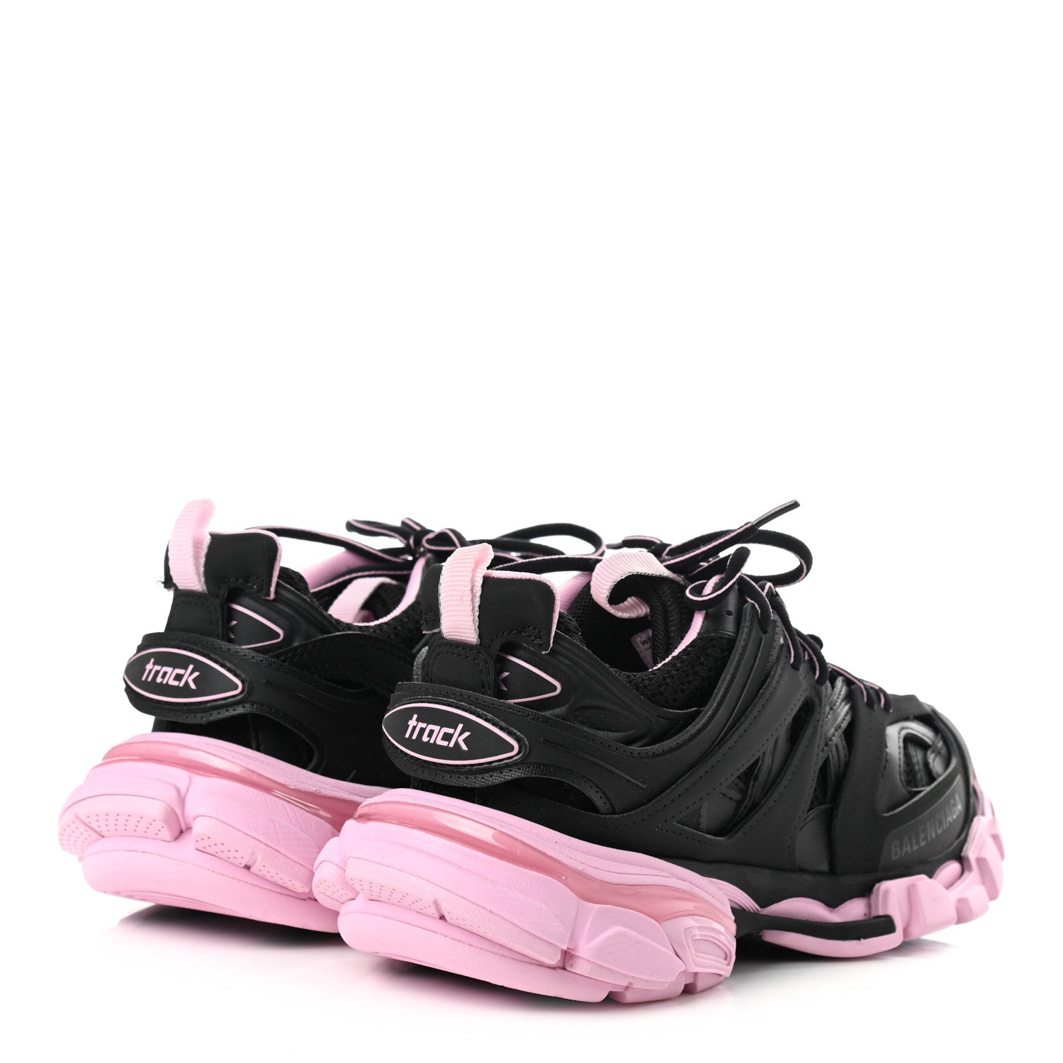 Balenciaga Mesh Nylon Bi-Color Womens Track Sneakers 36 Black Pink 4 of 7