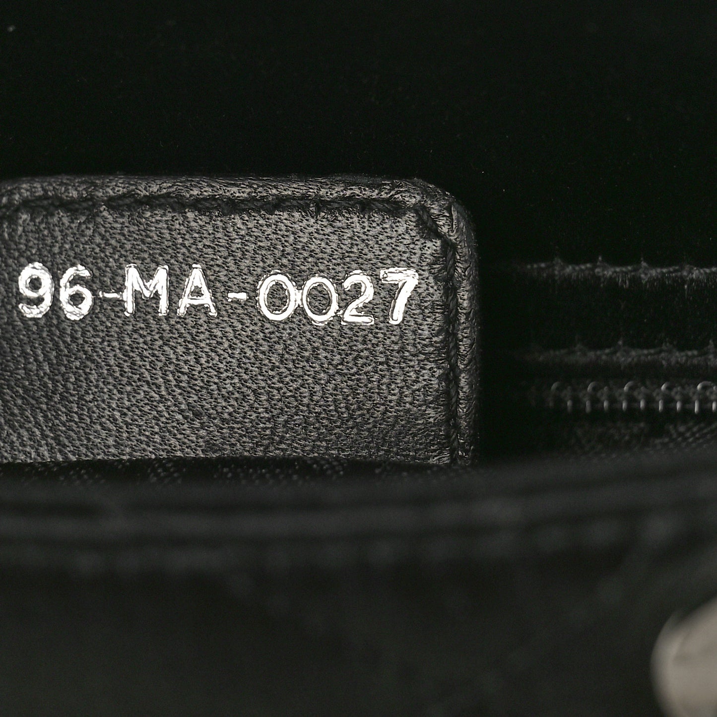 Satin Cannage Mini Lady Dior Black