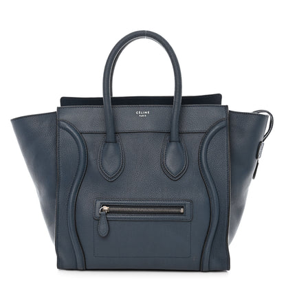 Celine Drummed Calfskin Mini Luggage Orage 1 of 11