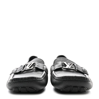 Louis Vuitton Taiga Mens Monte Carlo Car Shoe Moccasin Loafers 45 Black 2 of 11