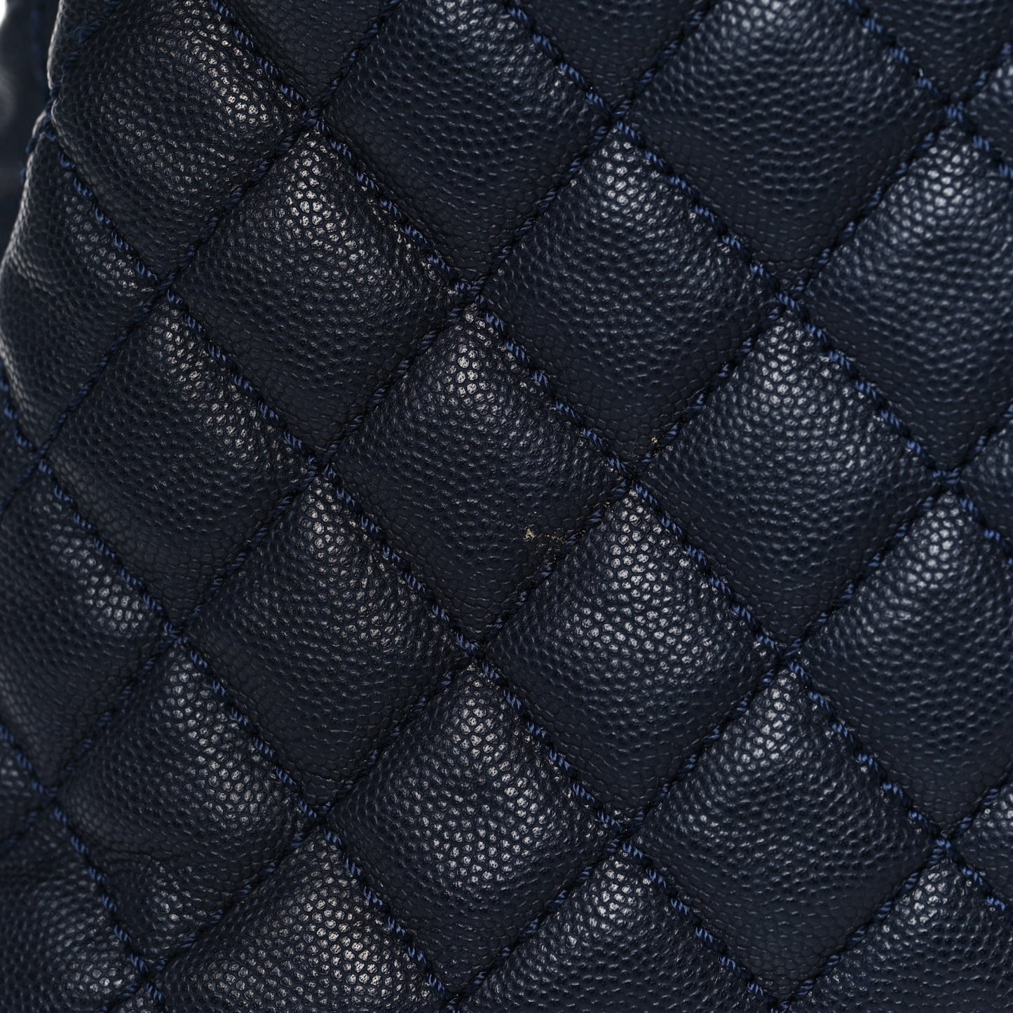 Caviar Quilted Small Coco Handle Flap Navy