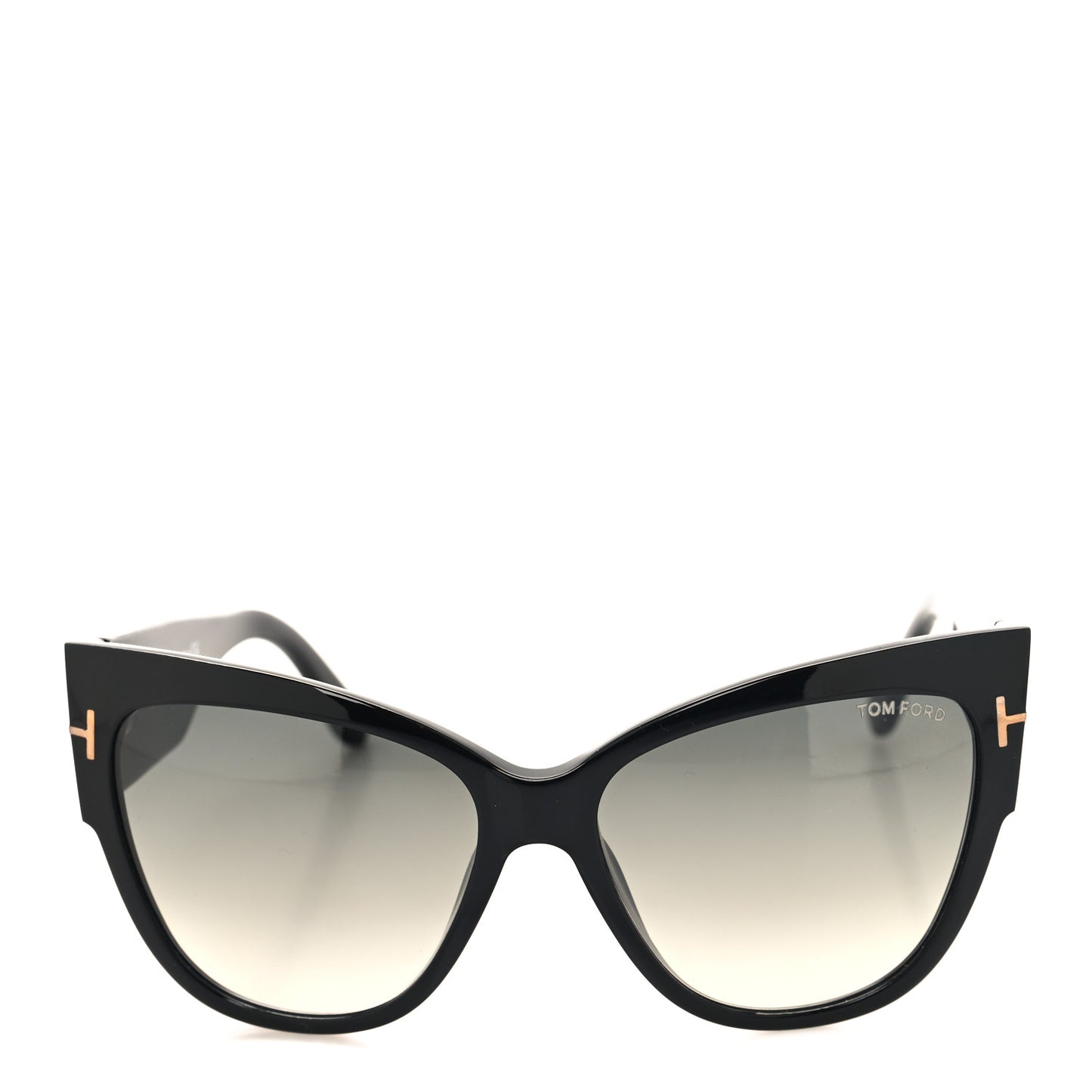 Acetate Anoushka Cat Eye Sunglasses TF371 Black