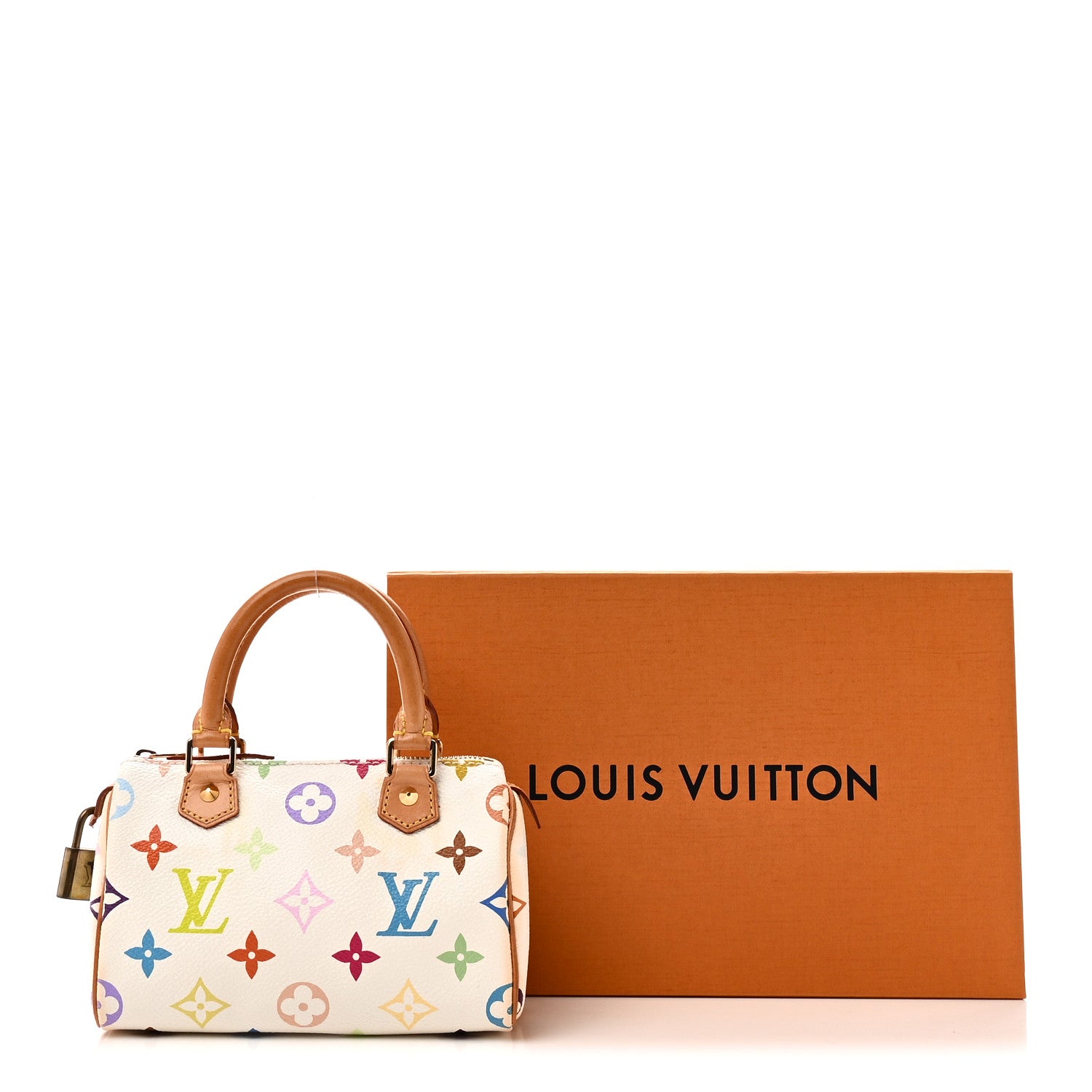 Louis Vuitton Monogram Multicolor Mini Sac HL Speedy White 10 of 10