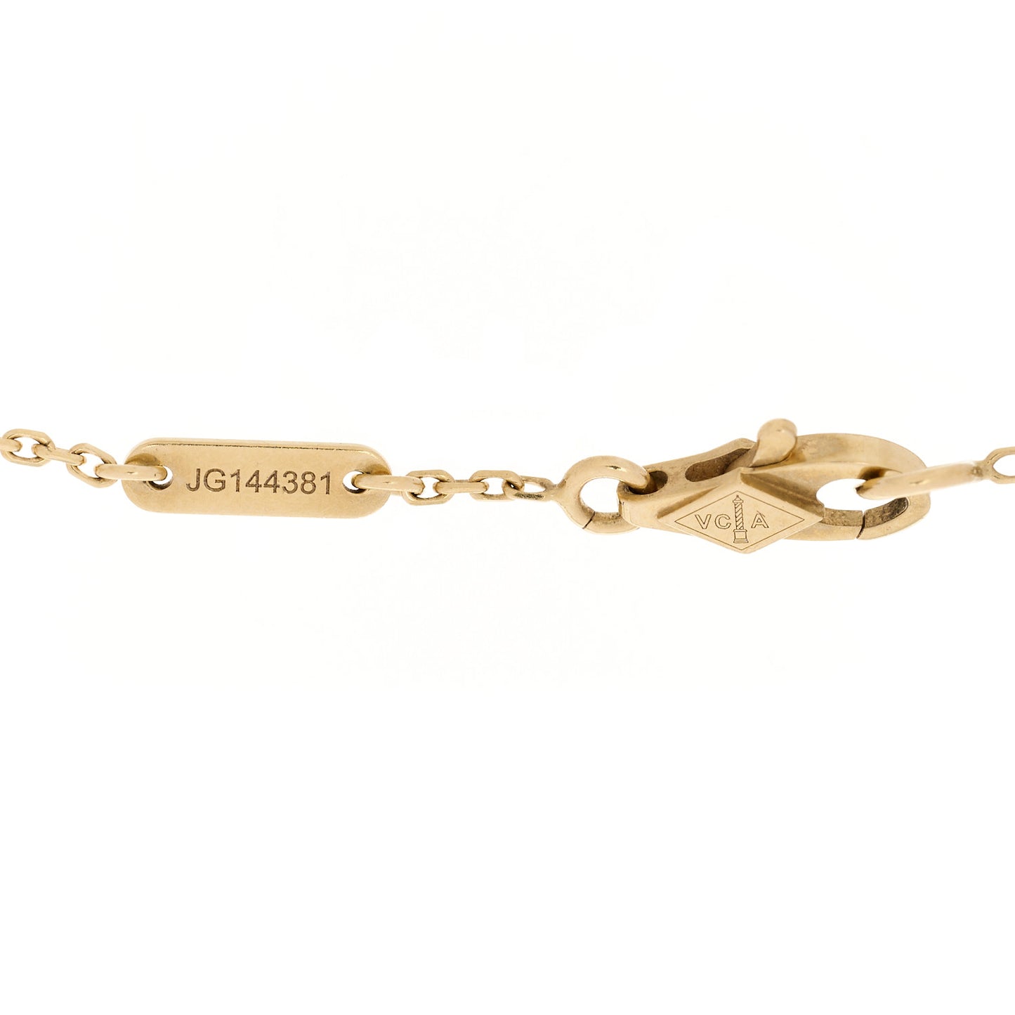 18K Yellow Gold Mother of Pearl Sweet Alhambra Butterfly Bracelet