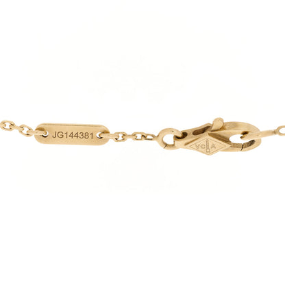 Van Cleef & Arpels 18K Yellow Gold Mother of Pearl Sweet Alhambra Butterfly Bracelet 4 of 6