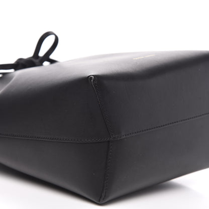 Mansur Gavriel Vegetable Tanned Calfskin Mini Bucket Bag Black Flamma 7 of 10